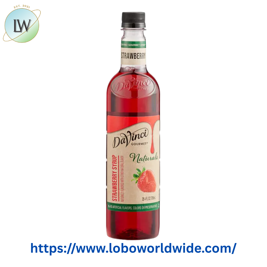 DaVinci Gourmet All-Natural Strawberry Flavoring / Fruit Syrup 750 mL