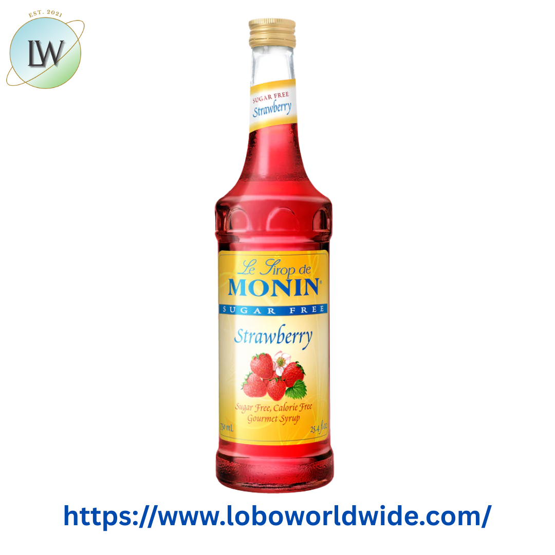 Monin Sugar Free Strawberry Flavoring / Fruit Syrup 750 mL