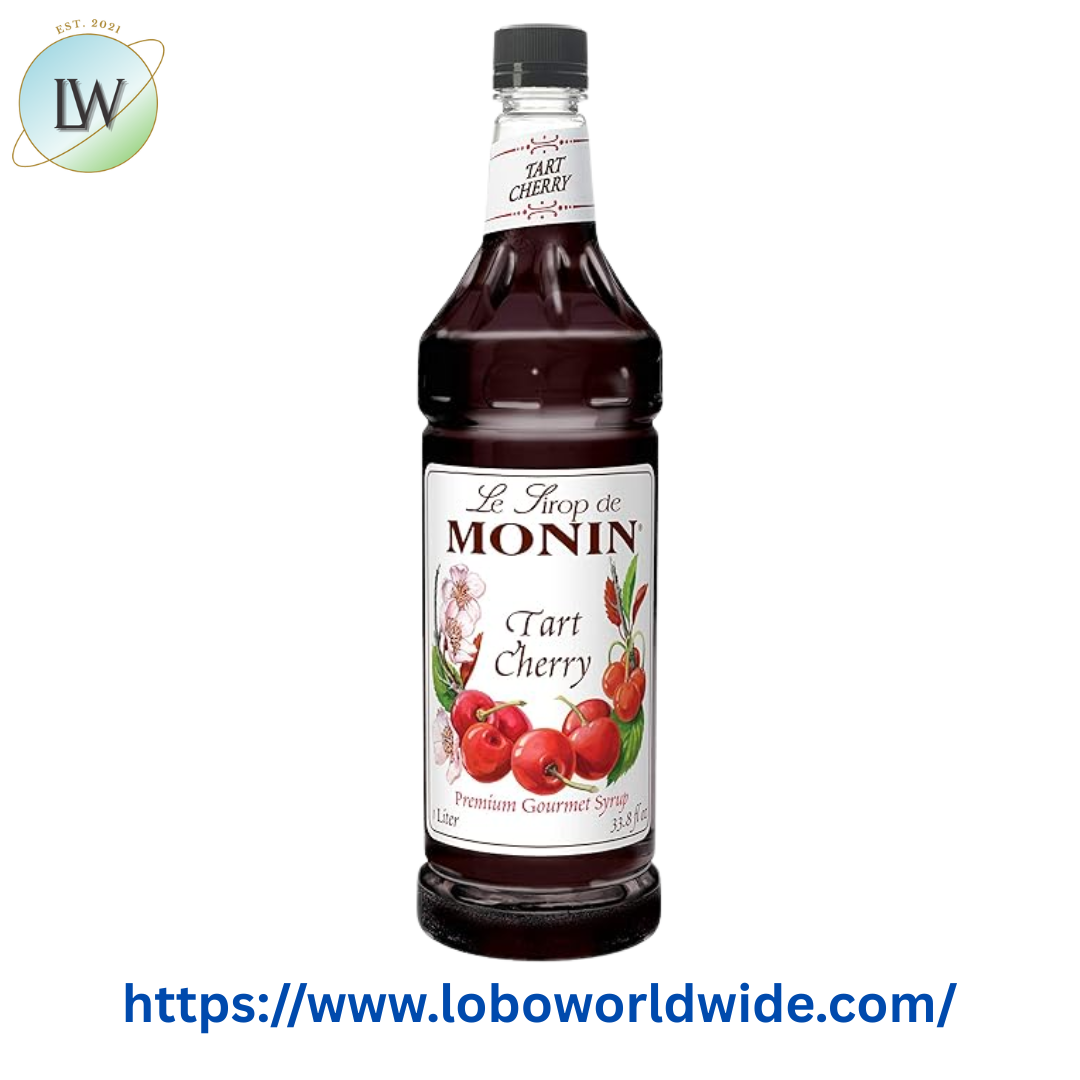 Monin Premium Tart Cherry Flavoring Syrup 1 Liter