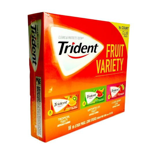 Trident Sugar-Free Gum Fruit Variety Pack 20 pk.