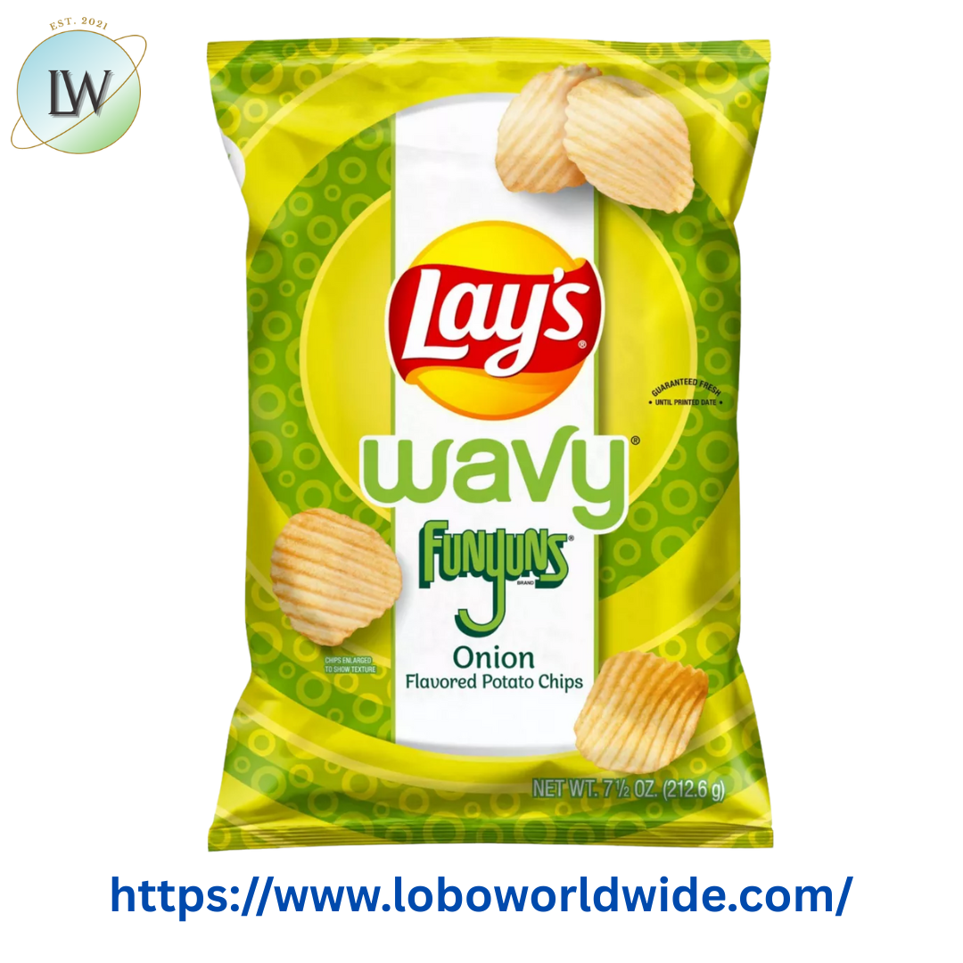 Lay's Wavy Funyuns Onion Flavored Potato Chips, 7.5 oz