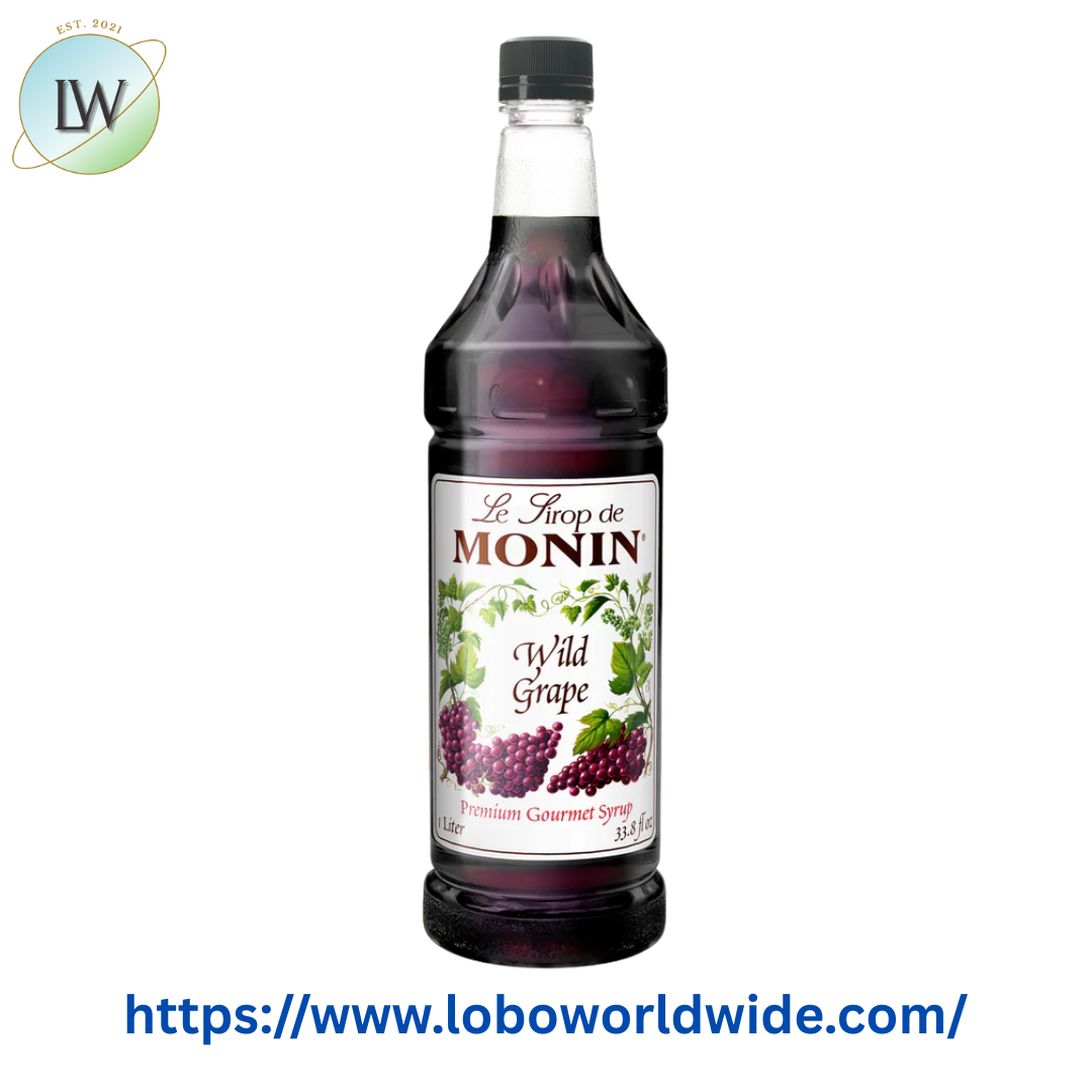 Monin Premium Wild Grape Flavoring Syrup 1 Liter