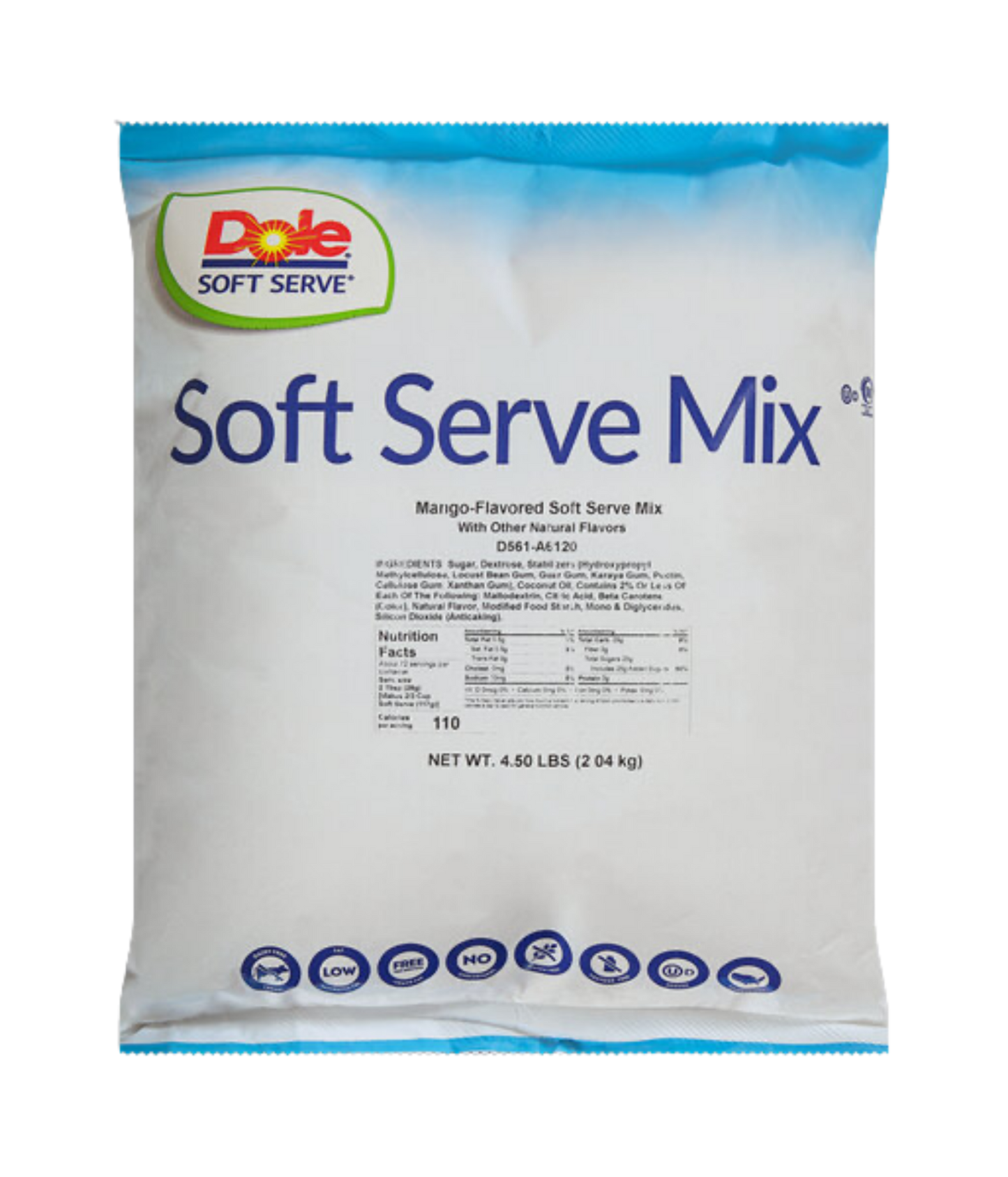 Dole Mango Soft Serve Mix 4.5 lbs - 4 pack