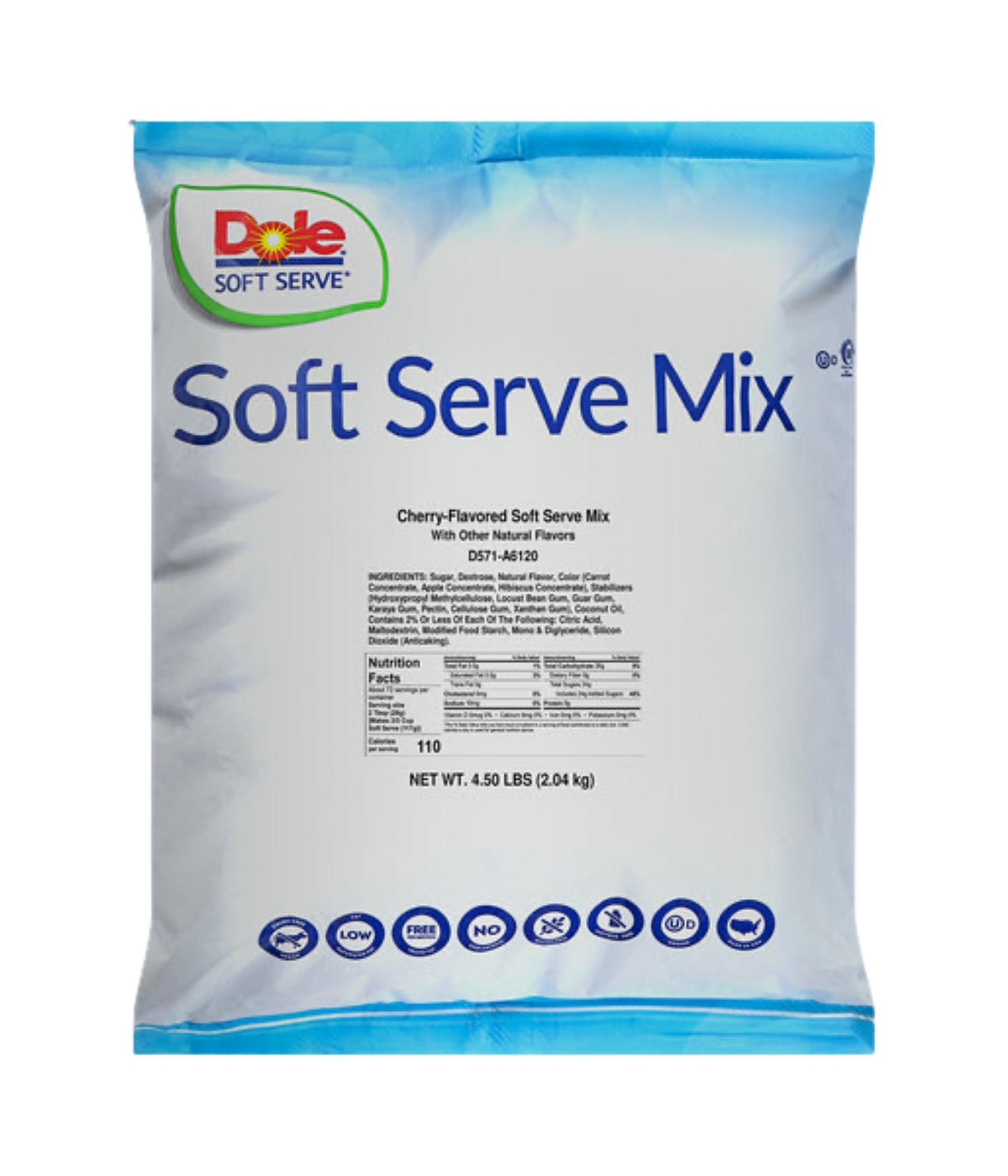Dole Cherry Soft Serve Mix 4.5 lbs - 4 pack
