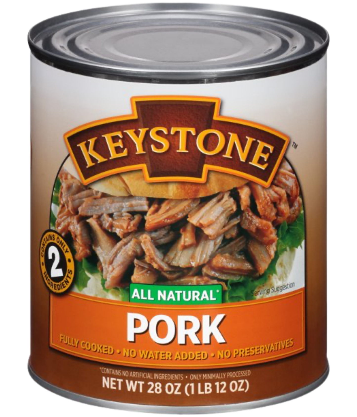 Keystone All Natural Pork, 28 oz Can