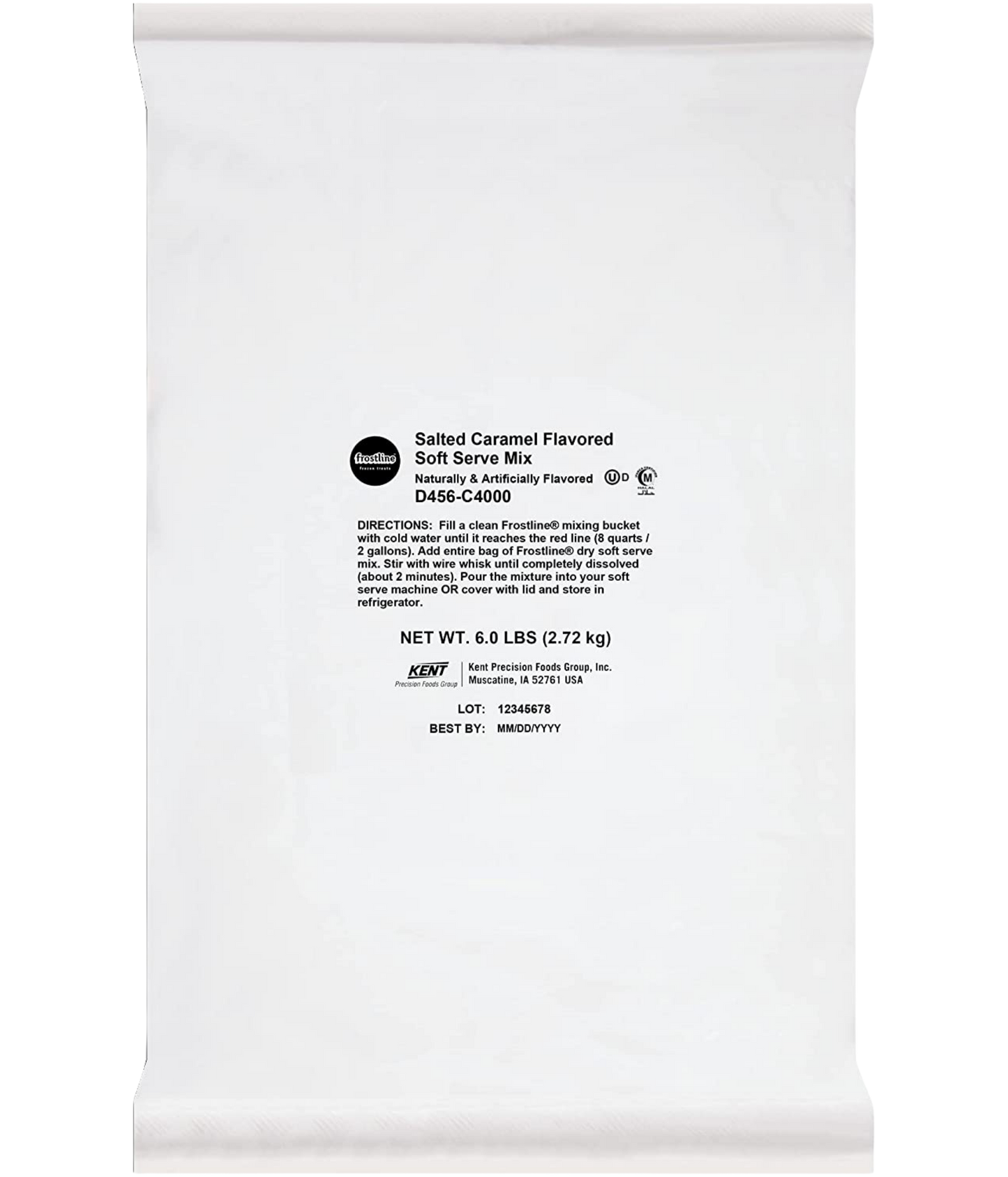 Frostline Salted Caramel Soft Serve Ice Cream 6lbs