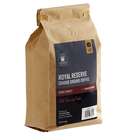 Crown Beverages Royal Reserve Guatemalan Coarse Ground Coffee 2 lb. - 5/Case