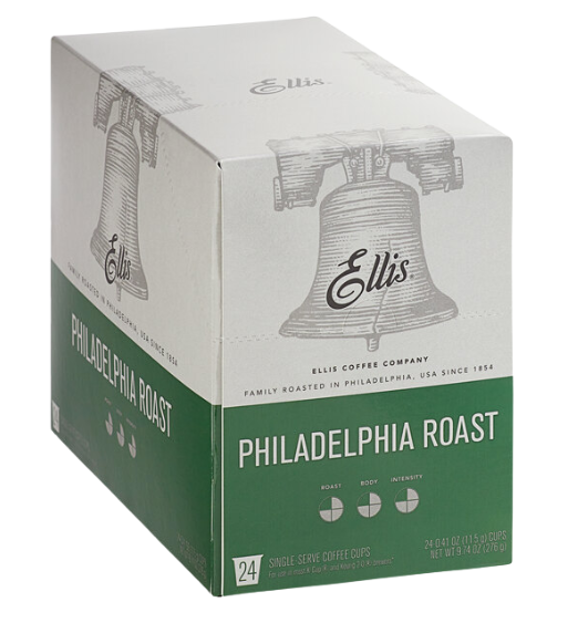 Ellis Philadelphia Roast Coffee Single Serve Cups - 24/Box