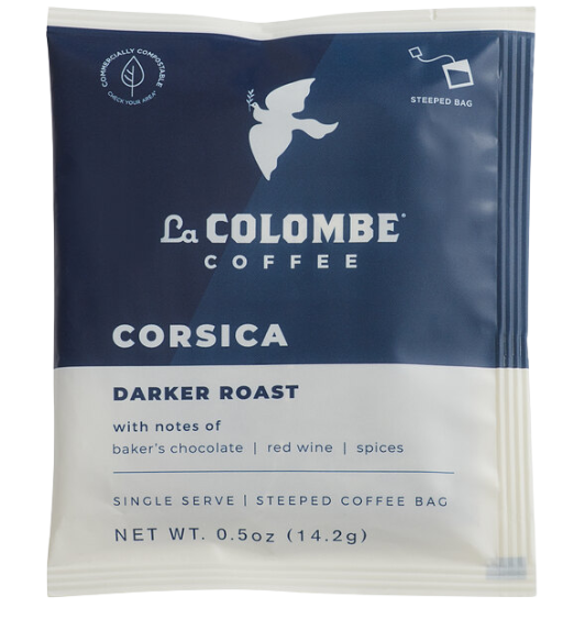 La Colombe Corsica Blend Coffee Single Serve Bag - 100/Case