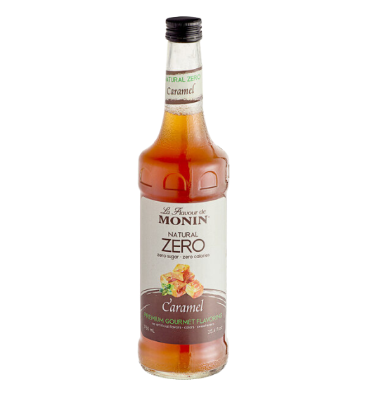 Monin Zero Calorie Natural Caramel Flavoring Syrup 750 mL