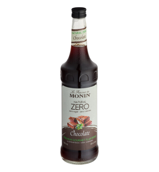 Monin Zero Calorie Natural Chocolate Flavoring Syrup 750 mL