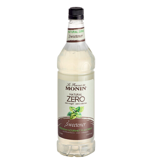 Monin Zero Calorie Natural Sweetener Flavoring Syrup 1 Liter
