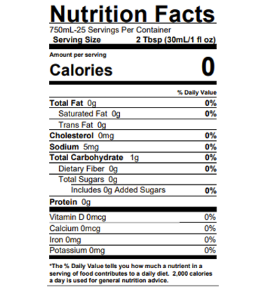 Torani Sugar Free English Toffee Flavoring Syrup 750 mL