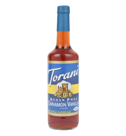Torani Sugar Free Cinnamon Vanilla Flavoring Syrup 750 mL