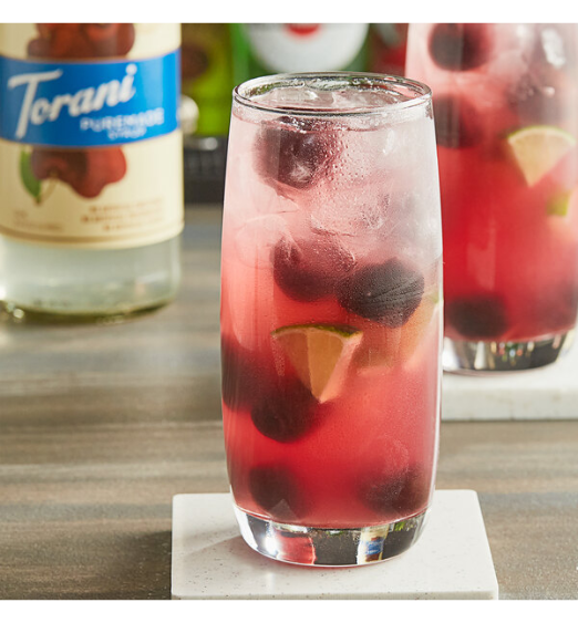 Torani Puremade Zero Sugar Cherry Flavoring Syrup 750 mL