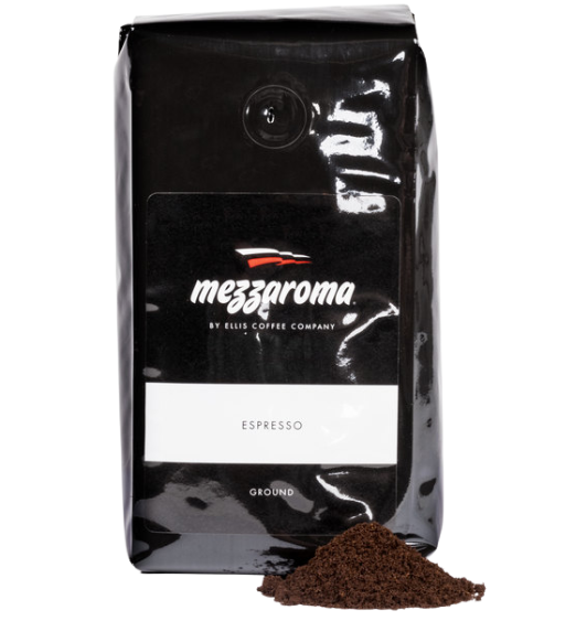 Ellis Mezzaroma Dark Regular Ground Espresso 12 oz. - 6/Case