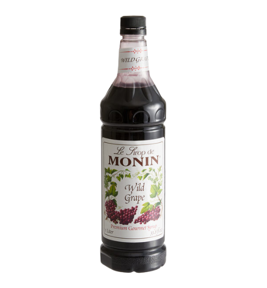 Monin Premium Wild Grape Flavoring Syrup 1 Liter