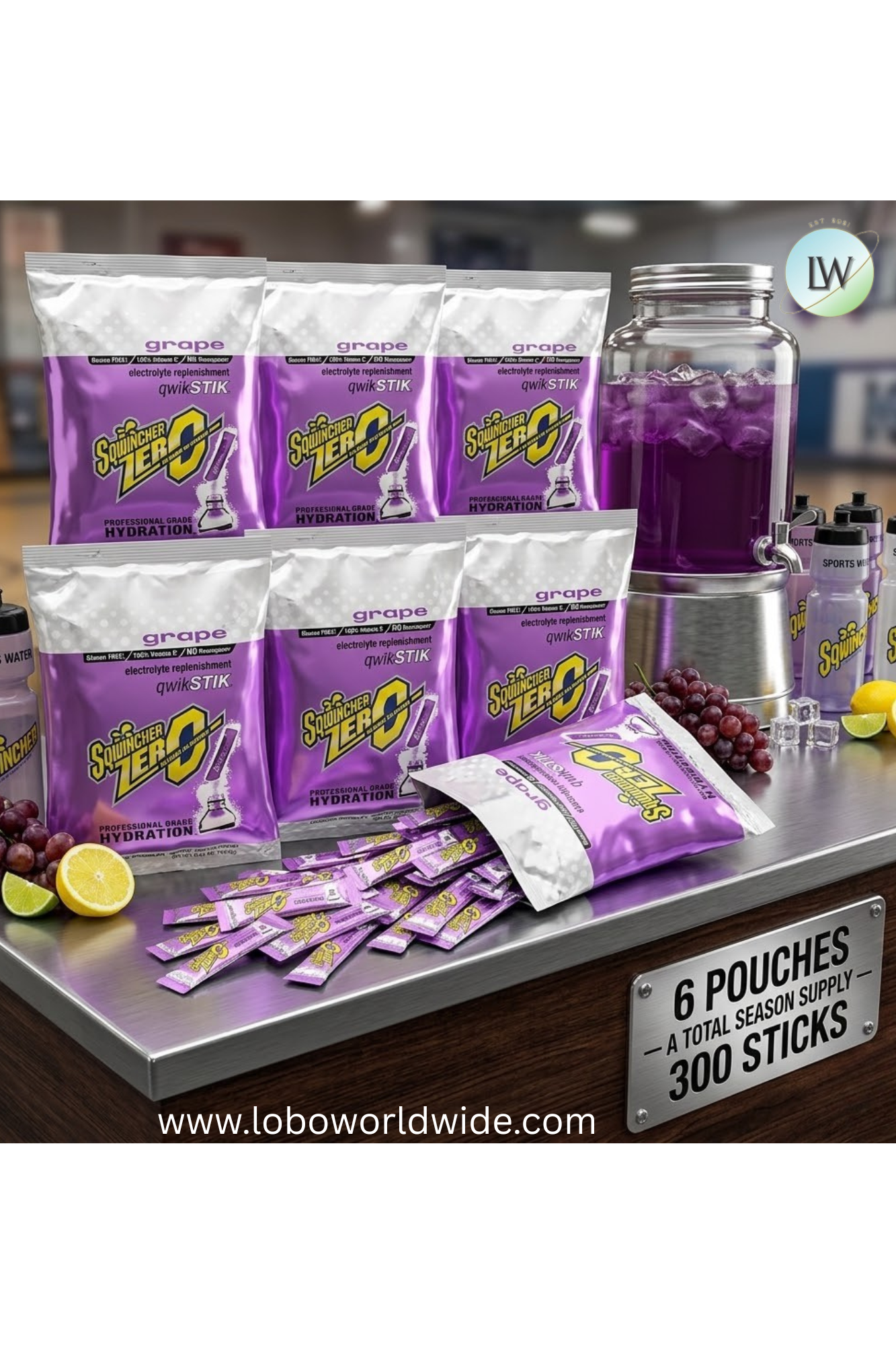 Sqwincher Qwik Stik ZERO Sugar, 0.11 oz, Pack, Yields 20 oz,300pk(Various Flavours)