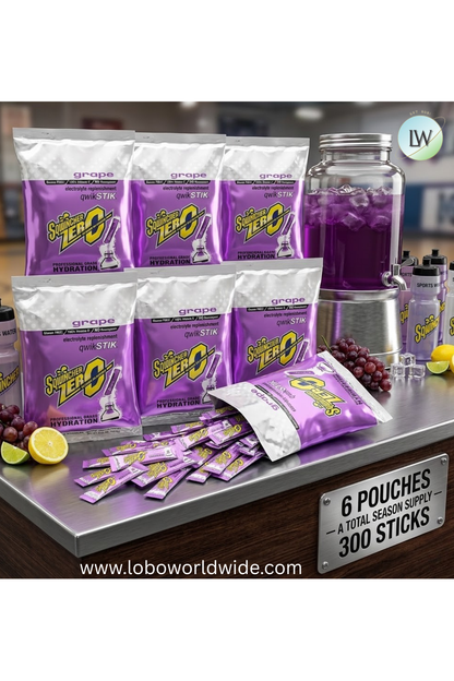 Sqwincher Qwik Stik ZERO Sugar, 0.11 oz, Pack, Yields 20 oz,300pk(Various Flavours)