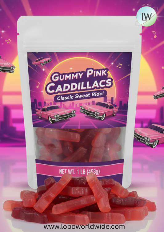 Gummy Pink Cadillacs(Various Sizes)