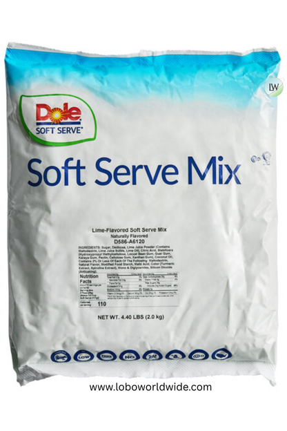 DOLE SOFT SERVE Soft Serve Mix 4.4 lb. (Pack of 4)