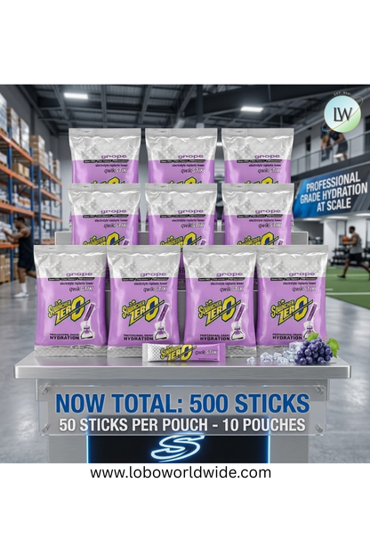 Sqwincher Qwik Stik ZERO Sugar, 0.11 oz, Pack, Yields 20 oz,500pk(Various Flavours)