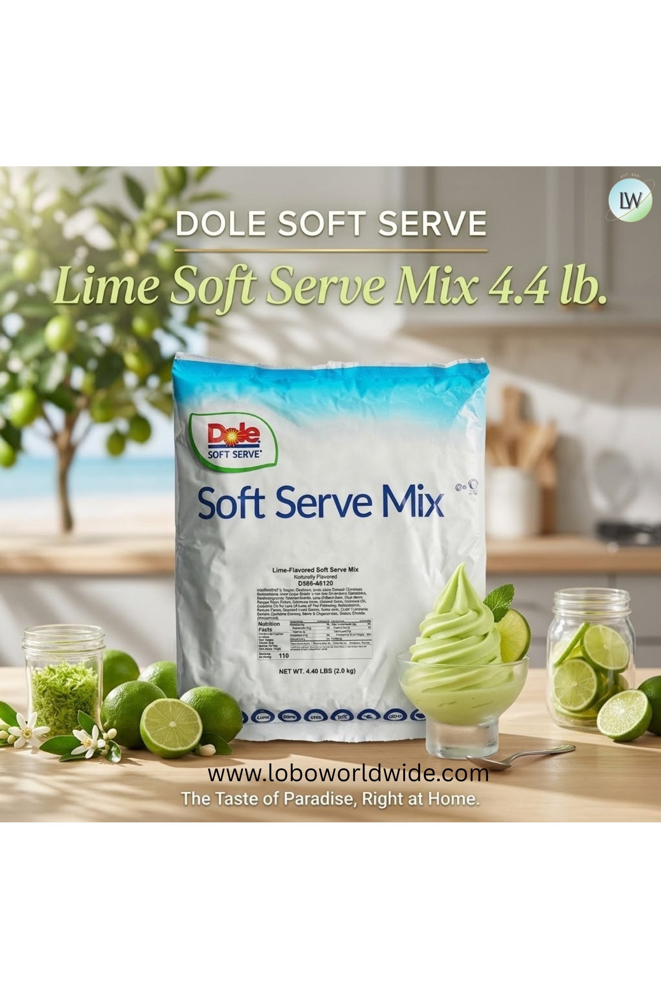 DOLE SOFT SERVE Soft Serve Mix 4.4 lb