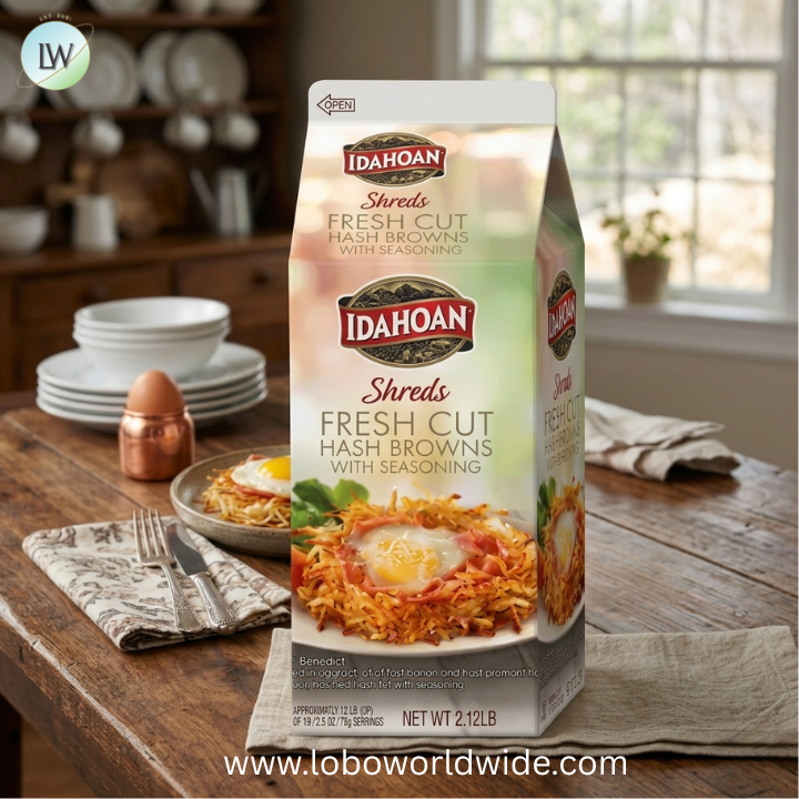 Idahoan Fresh Cut Hash Browns Potatoes, 2.12 Pound -- 6 per case