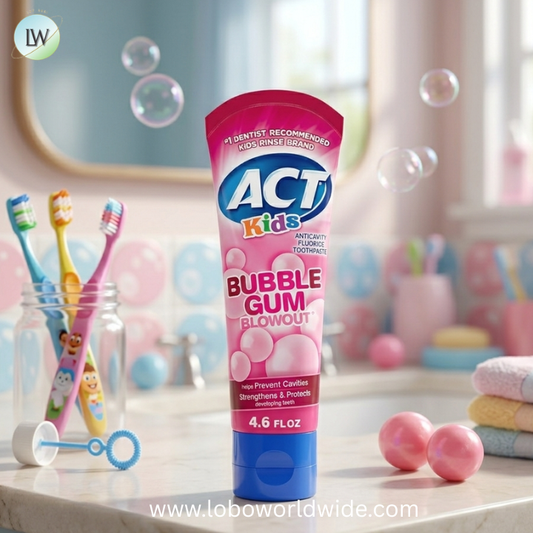 ACT Kids Anticavity Fluoride Toothpaste 4.6 oz. Bubble Gum Blowout