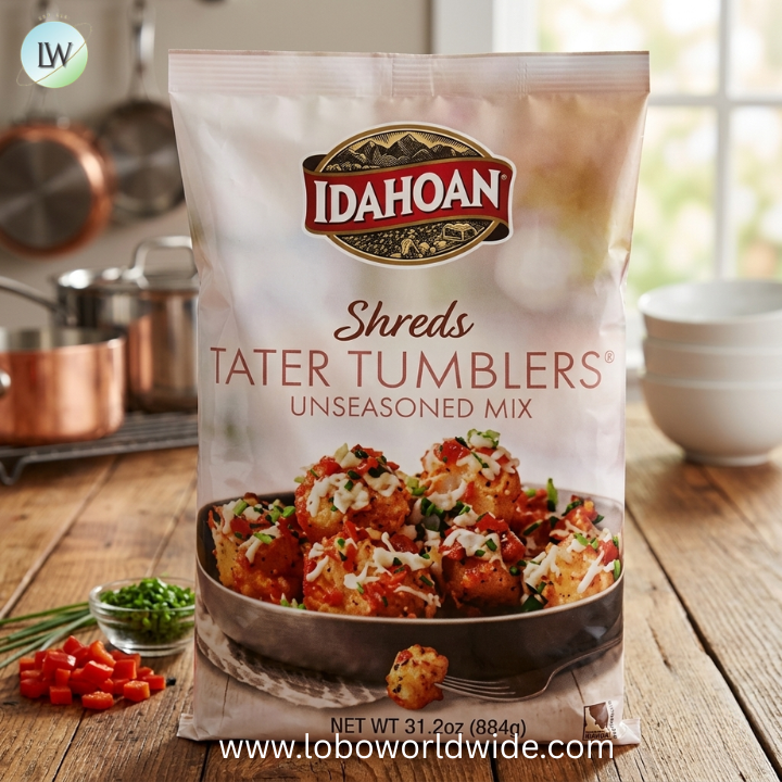 Idahoan Shreds Tater Tumblers Unseasoned Mix, 31.2 Ounce -- 4 per case