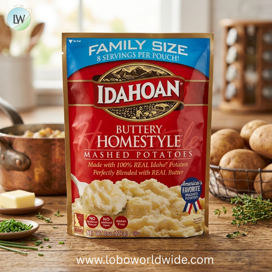 Idahoan Foods Buttery Homestyle Mashed Potatoes, 8 Ounce -- 8 per case