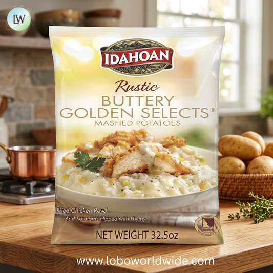 Idahoan Buttery Golden Selects Mashed Potatoes, 32.5 Ounce -- 8 per case