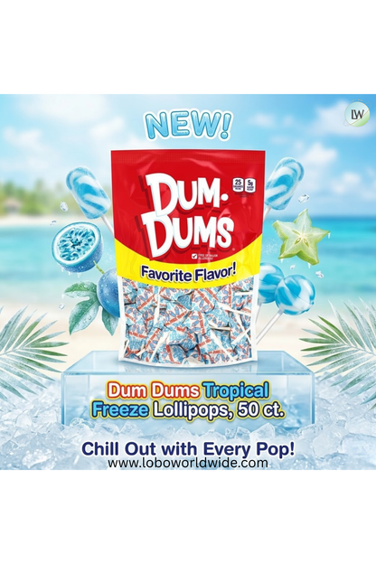 Dum Dums Lollipops, 50 ct.