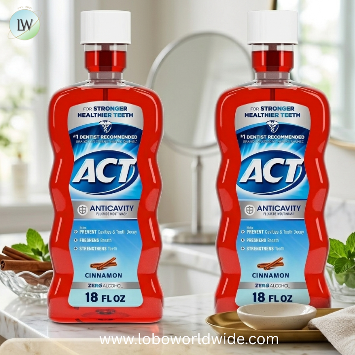ACT Anticavity Fluoride Mouthwash, Triple Action Cinnamon, 18 fl. oz.