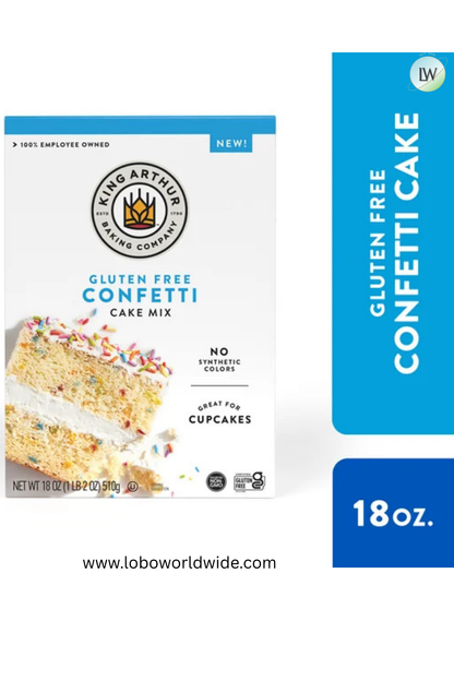 King Arthur Baking Company, Gluten-Free Confetti Cake Mix, 18 oz.