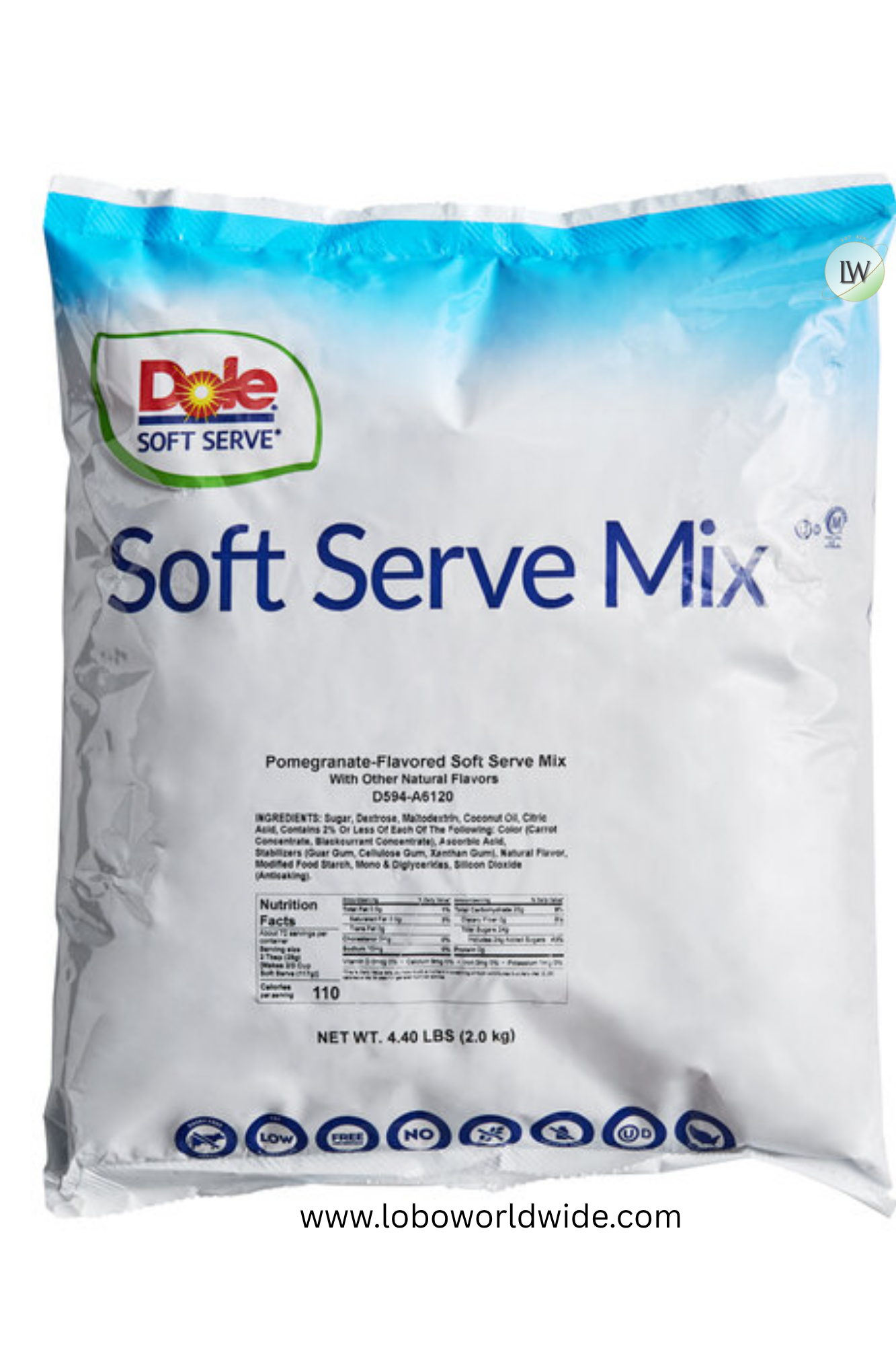 DOLE SOFT SERVE Soft Serve Mix 4.4 lb