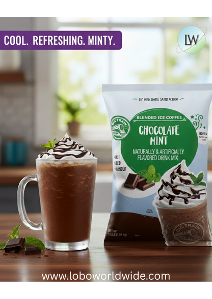 Big Train 3.5 lb.  Blended Ice Coffee Mix-5/case & 4/case (various flavours)