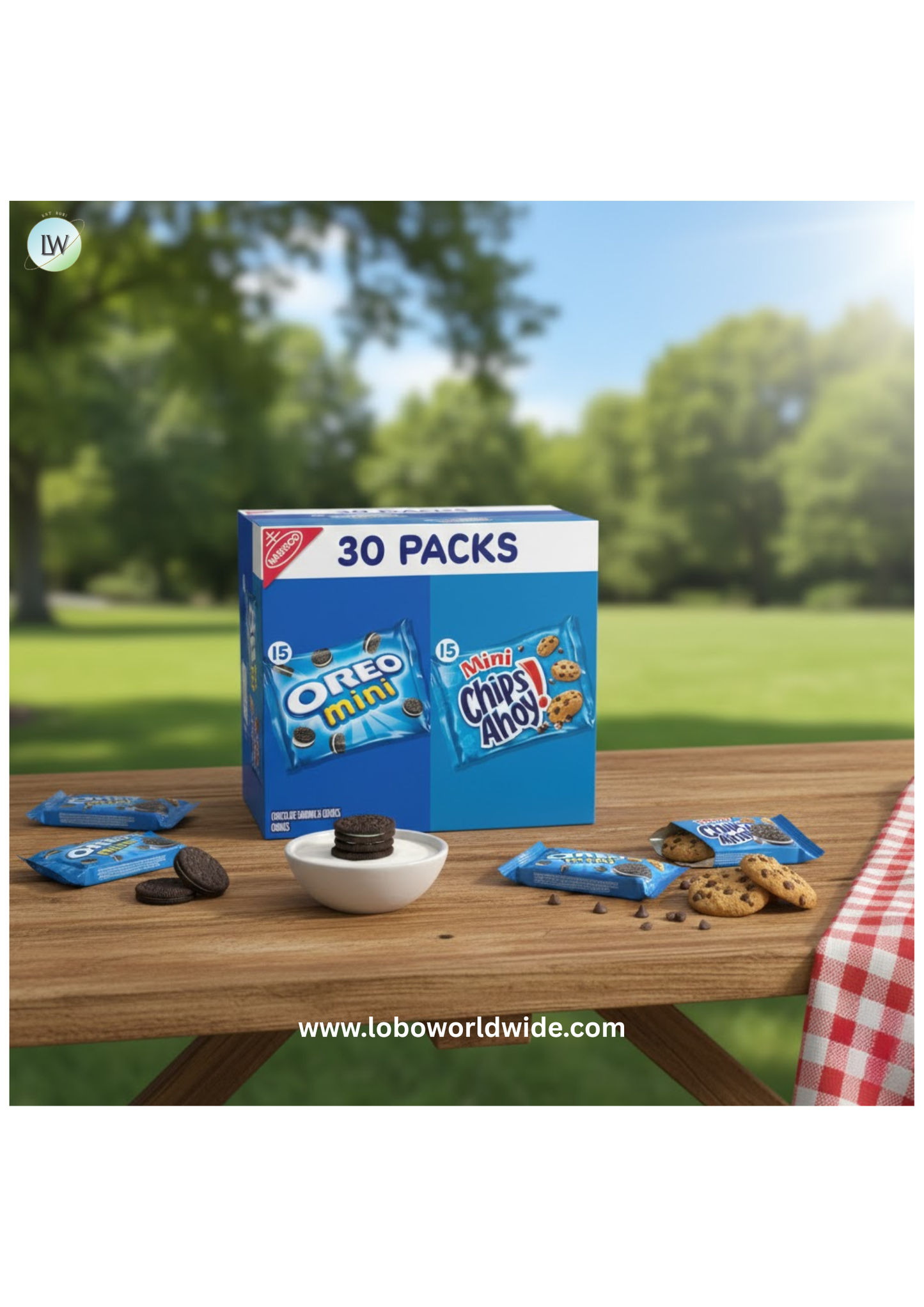 Nabisco Crowd Favorites Cookie Variety Pack, CHIPS AHOY! Mini & OREO Mini, 30 Snack Packs