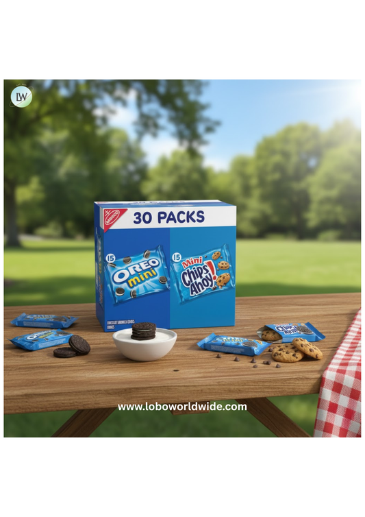 Nabisco Crowd Favorites Cookie Variety Pack, CHIPS AHOY! Mini & OREO Mini, 30 Snack Packs