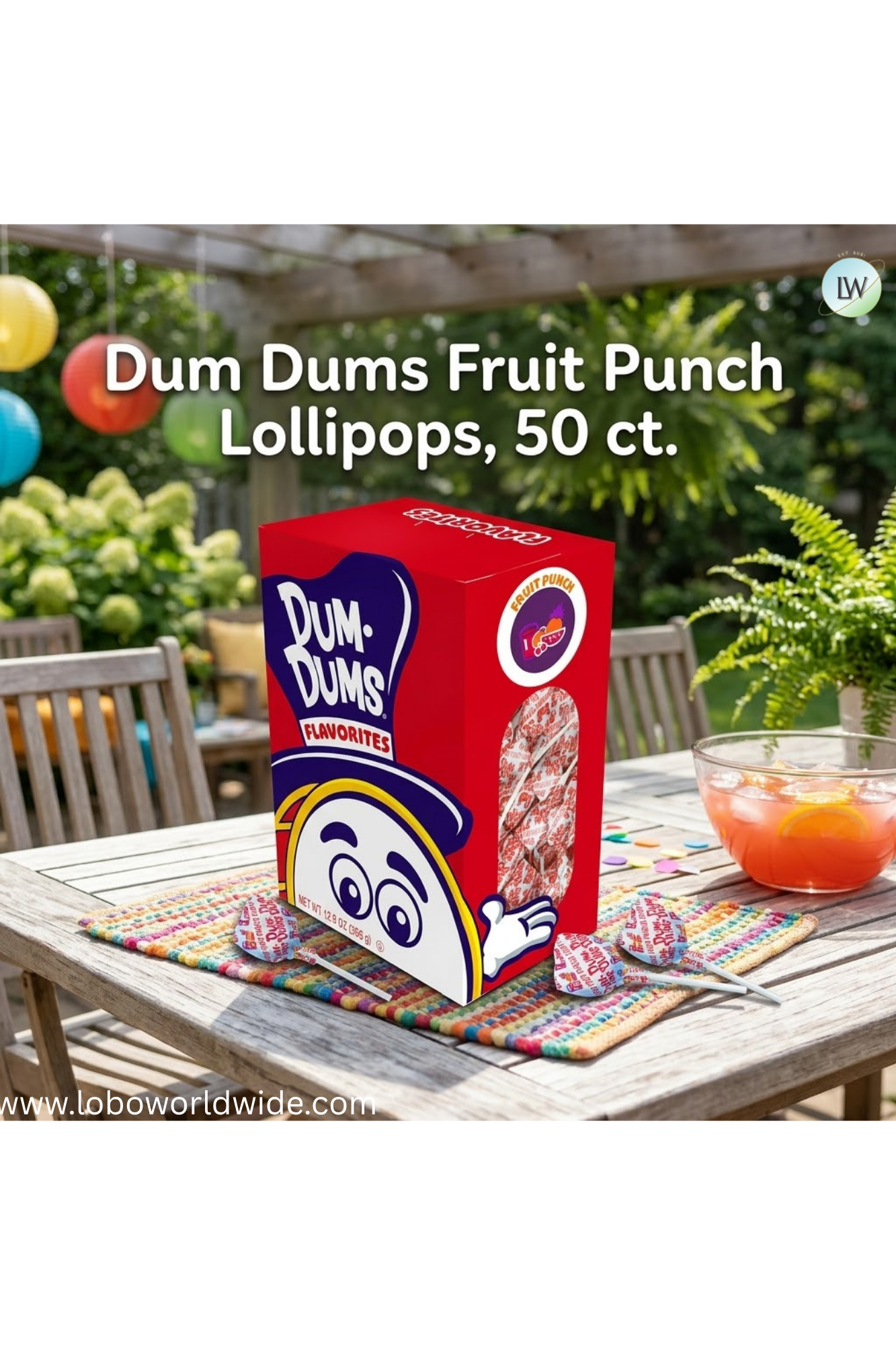 Dum Dums Lollipops, 50 ct.