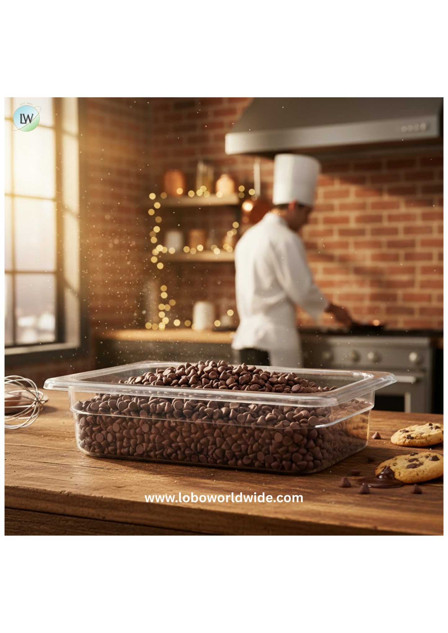 Hershey's Mini Semi-Sweet Chocolate Baking Chips, 4M, 25 lb.