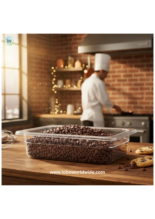 Hershey's Mini Semi-Sweet Chocolate Baking Chips, 4M, 25 lb.