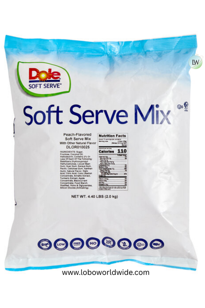 DOLE SOFT SERVE Soft Serve Mix 4.4 lb. (Pack of 4)