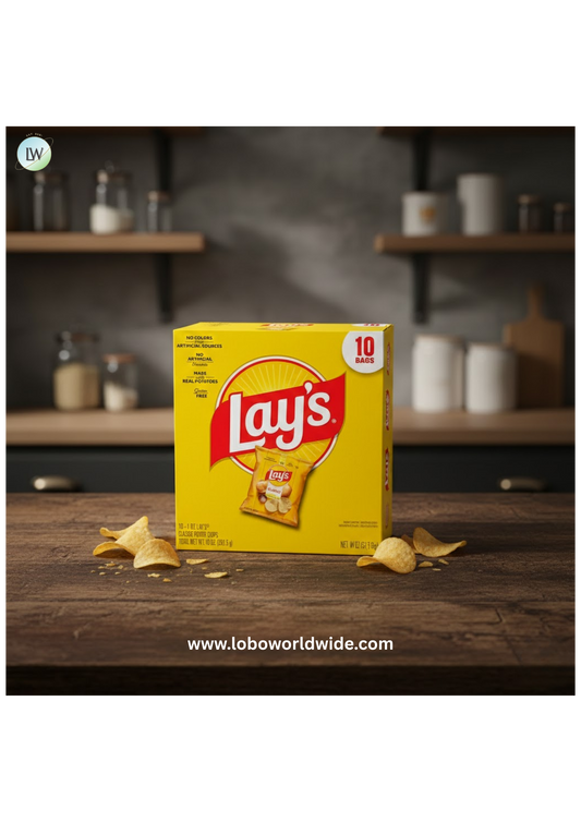 Lay's Classic Potato Snack Chips, 1 oz Bags, 10 Count Multipack