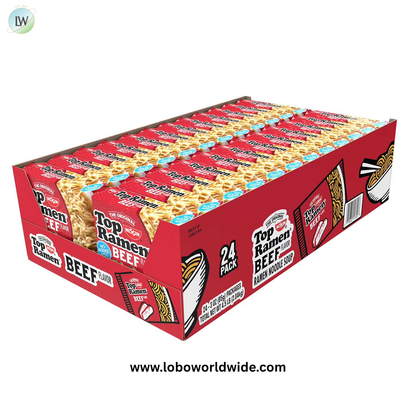 Nissin Top Ramen, Beef, 24 pk.