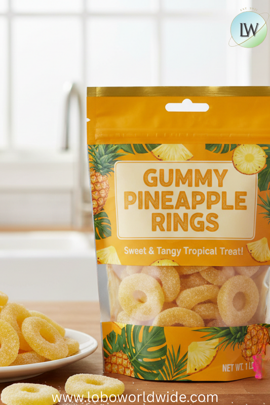 Gummy Pineapple Rings (Various Sizes)