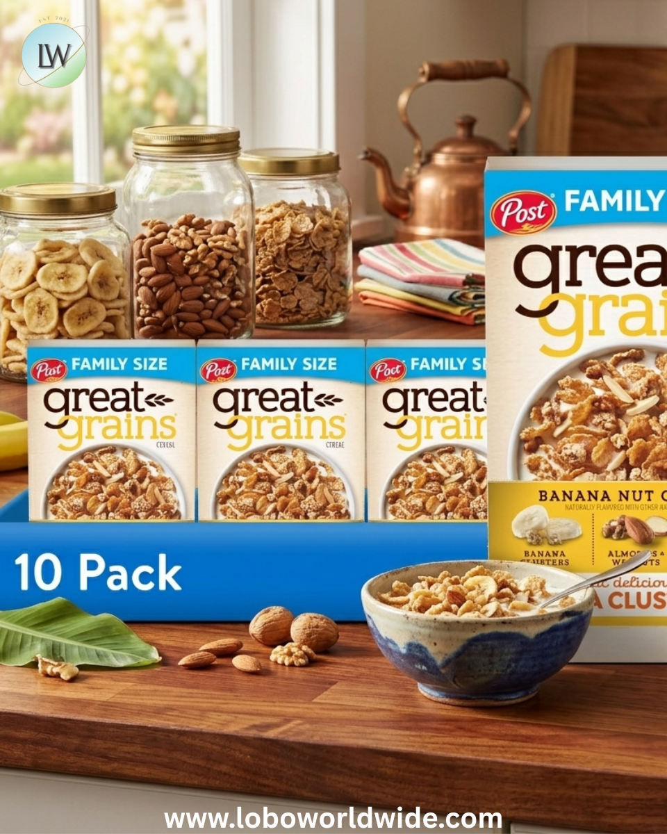 Post Great Grains Breakfast Cereal, Non GMO, Heart Healthy, Low Fat, Whole Grain