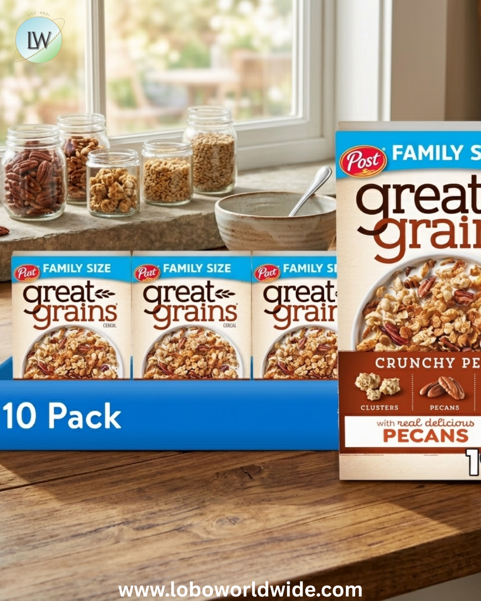 Post Great Grains Breakfast Cereal, Non GMO, Heart Healthy, Low Fat, Whole Grain