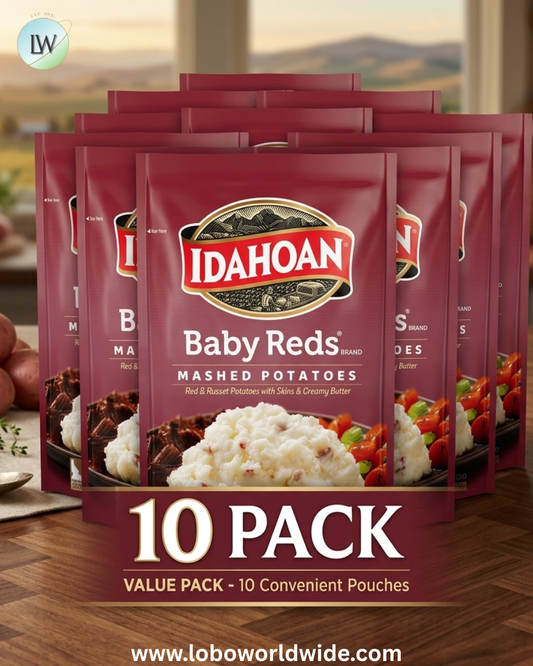(10 pack) Idahoan Baby Reds Mashed Potatoes Side Dish, 4.1 oz