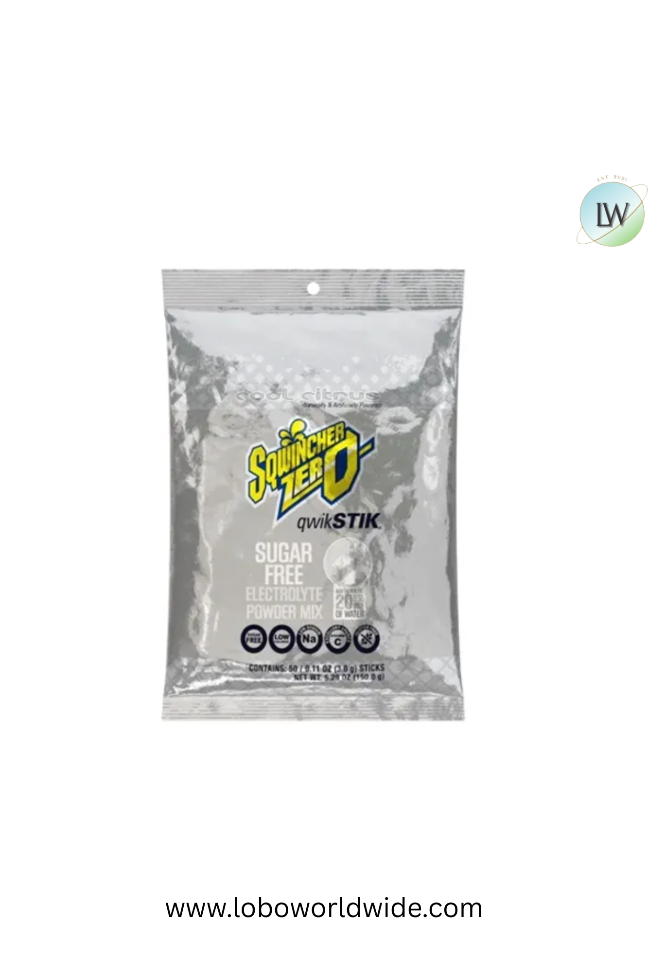 Sqwincher Qwik Stik ZERO Sugar, 0.11 oz, Pack, Yields 20 oz,100pk(Various Flavours)